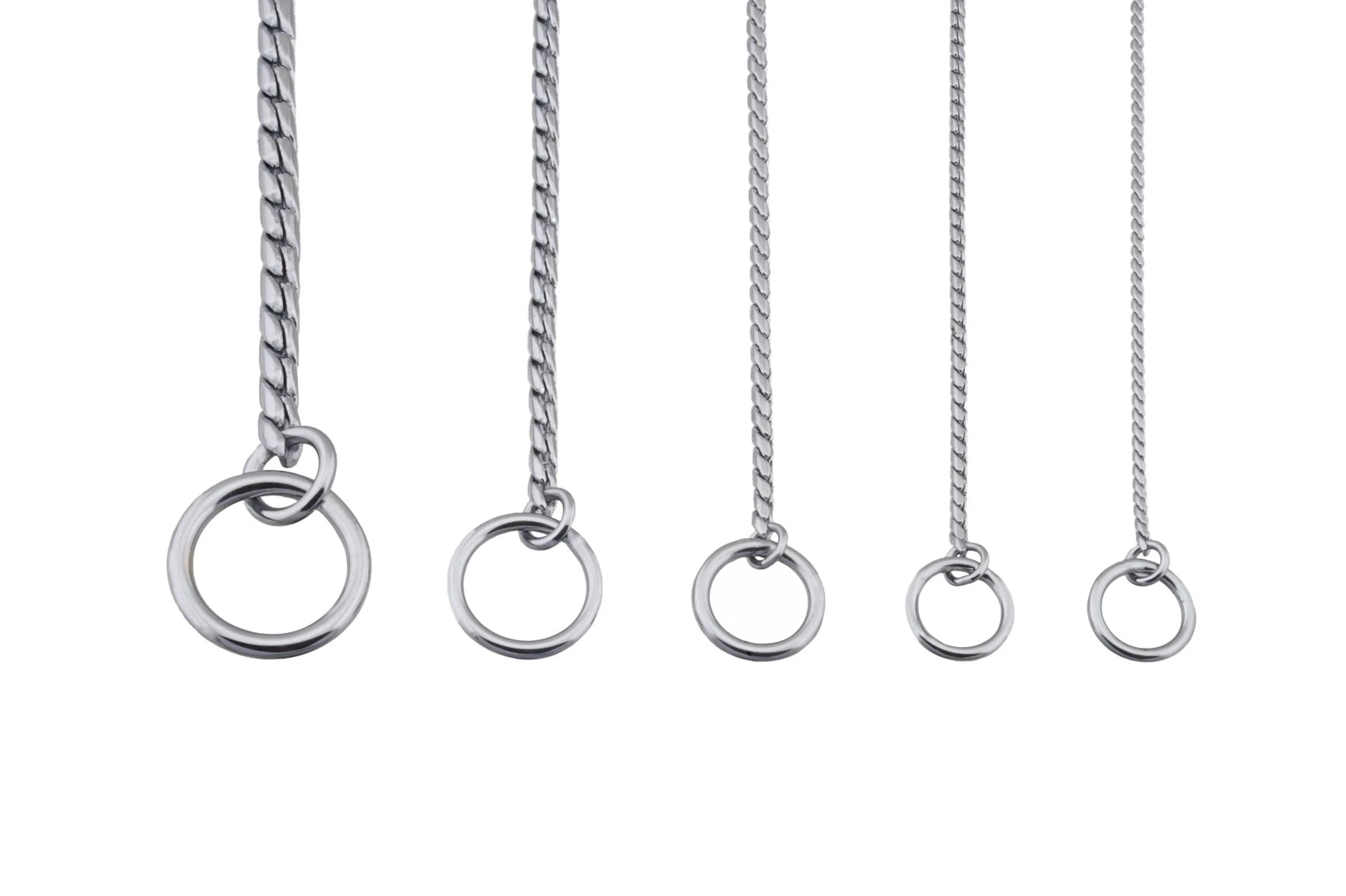 Slip Snake Show Chain Collar (20 in x 2.4mm)