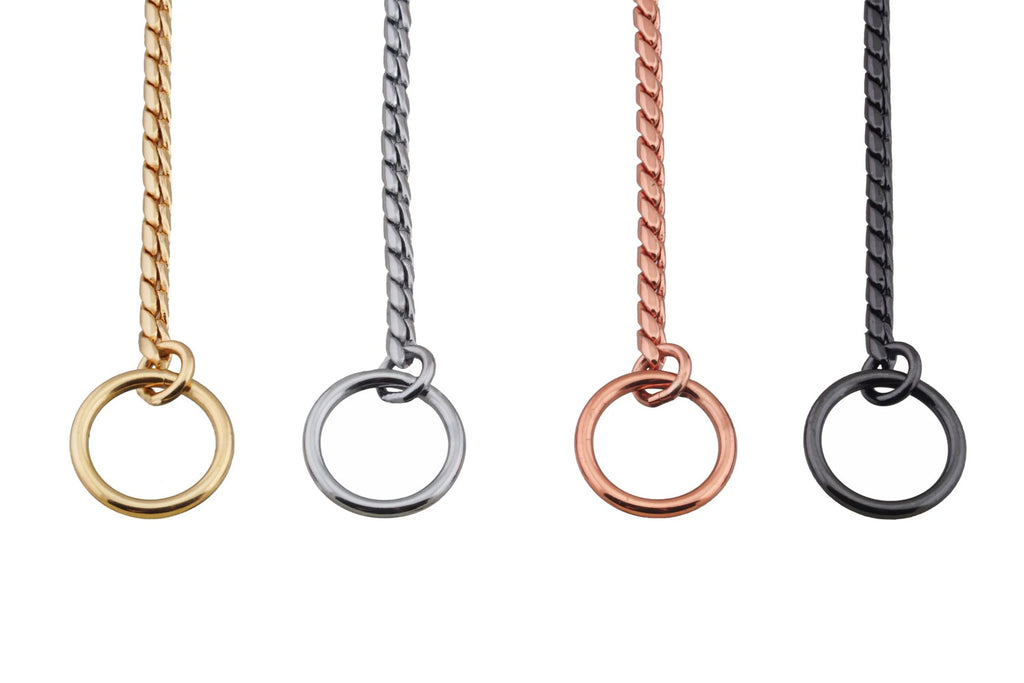 Slip Snake Show Chain Collar (22 in x 2.4mm)