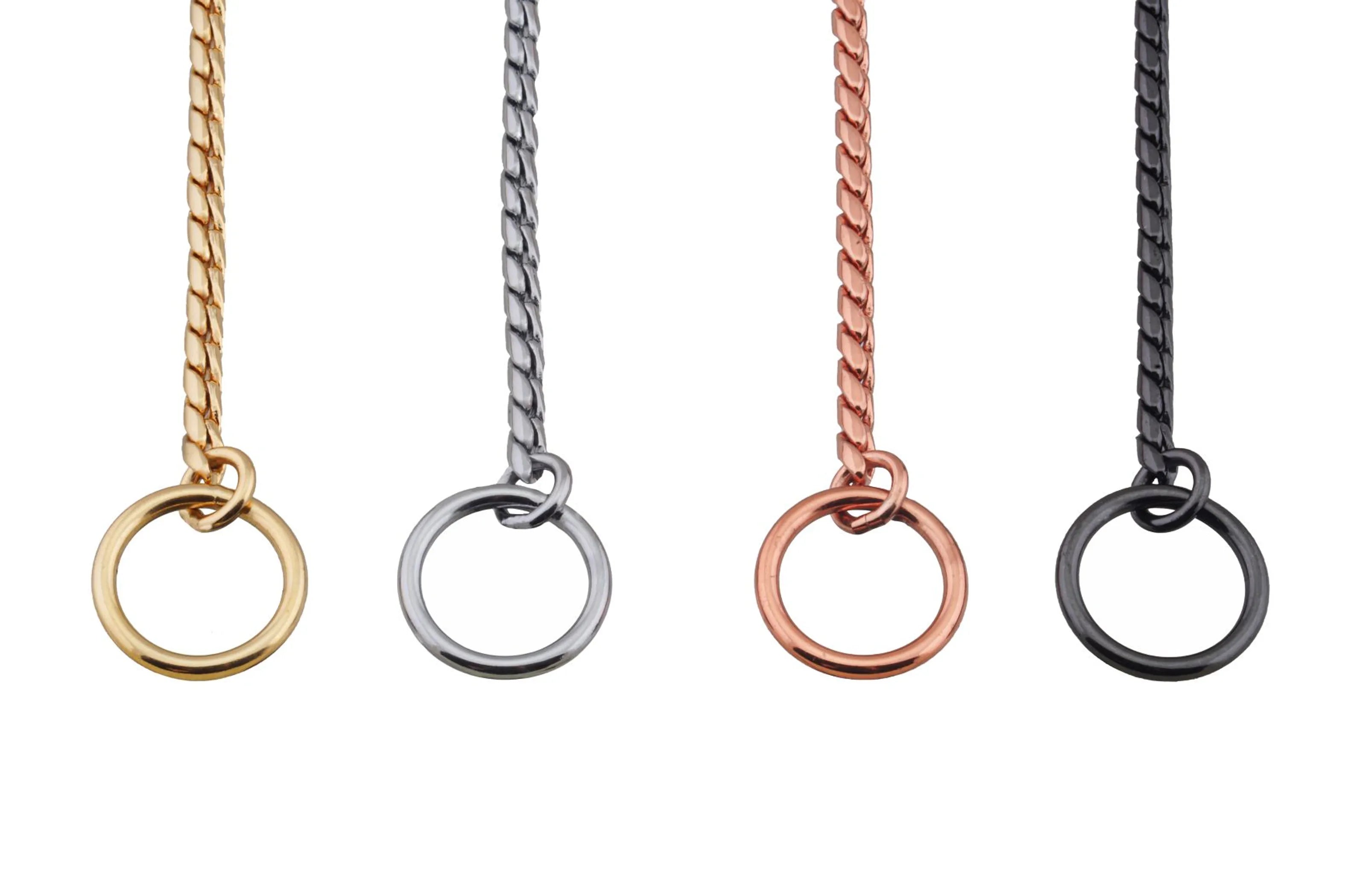Slip Snake Show Chain Collar (26 in x 3.8mm)