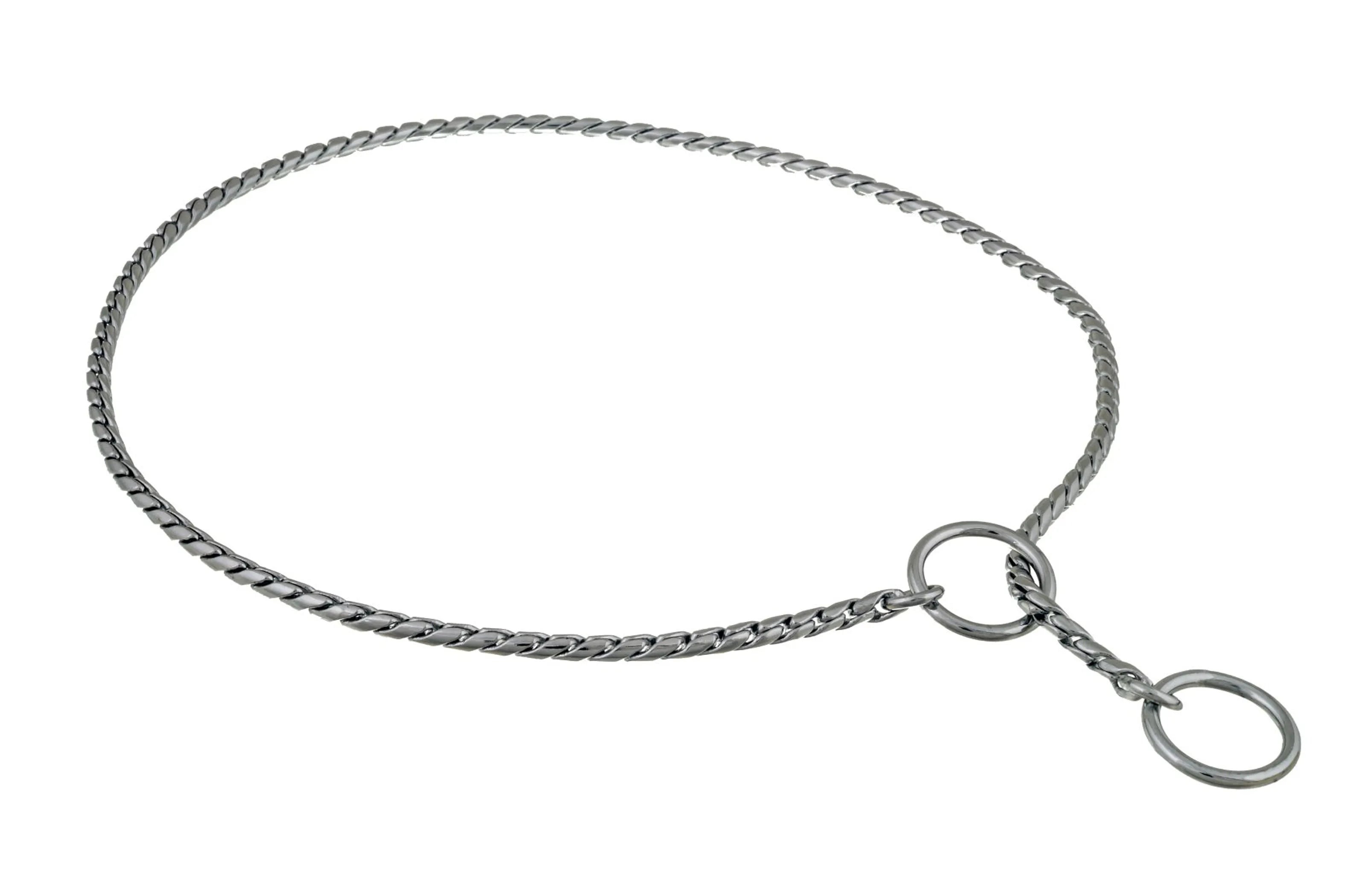 Slip Snake Show Chain Collar (26 in x 3.8mm)