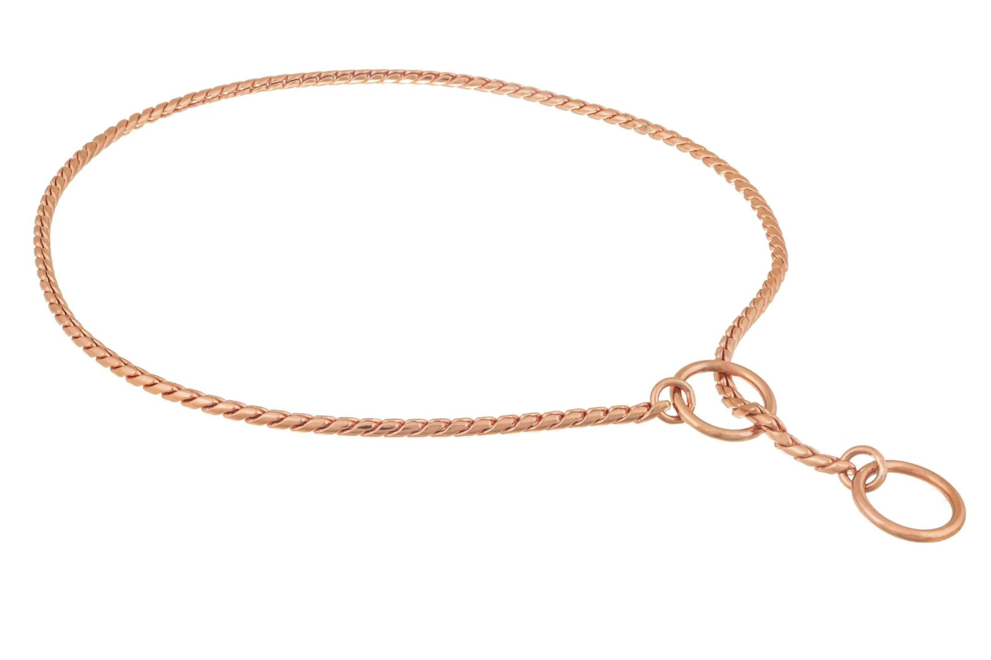 Slip Snake Show Chain Collar (30 in x 3.8mm)