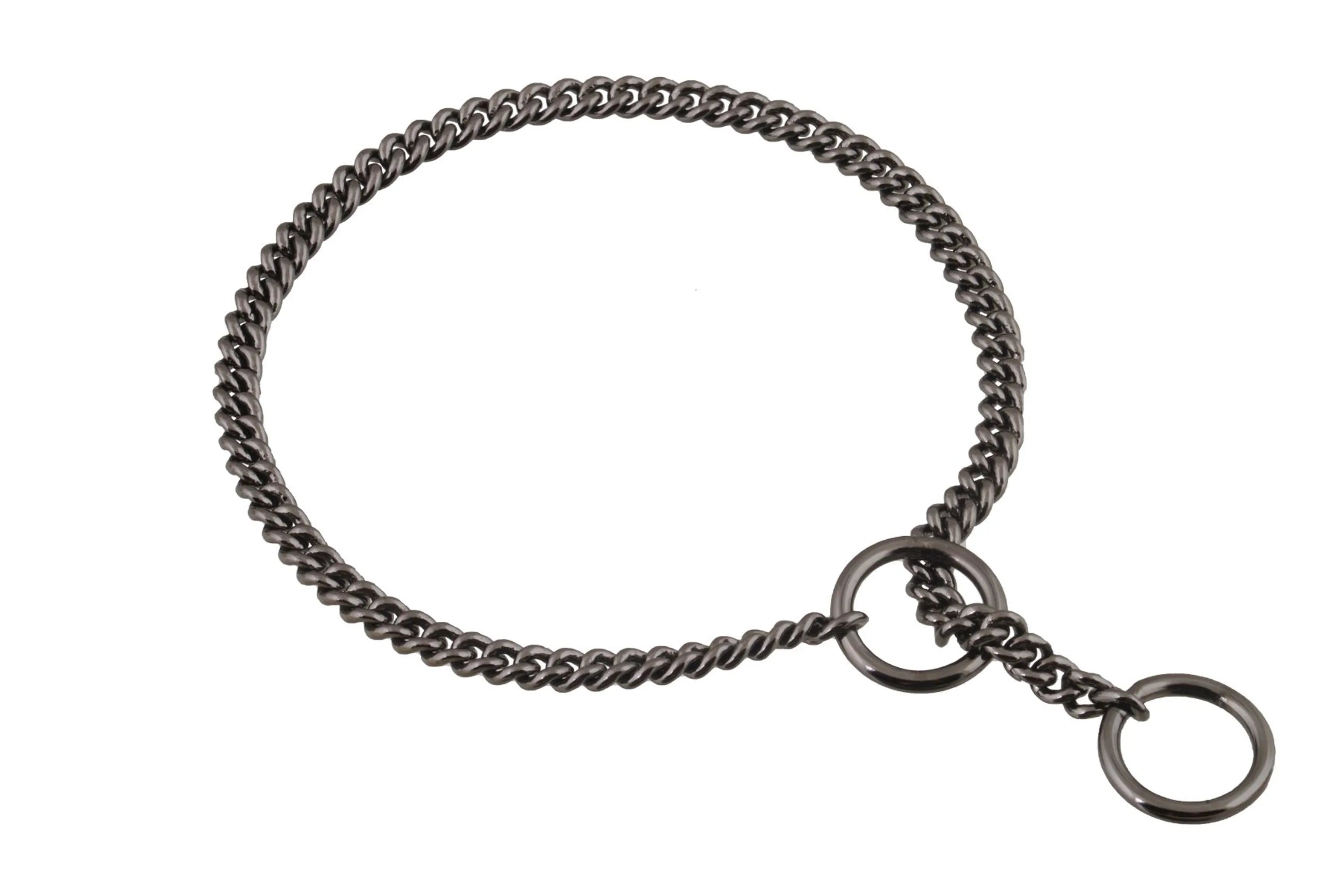 Slip Curve Show Chain Collar (8 in x 1.2 mm)