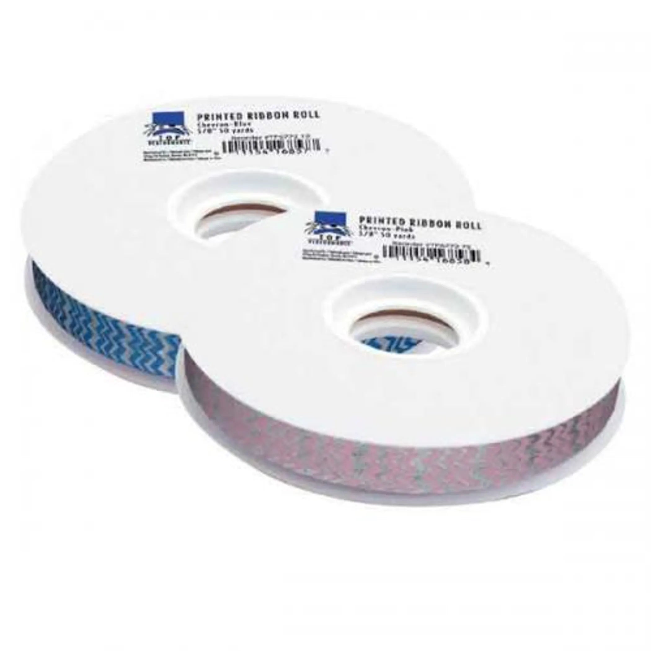 TP Printed Ribbon Roll 50yds Blue/Snowflake
