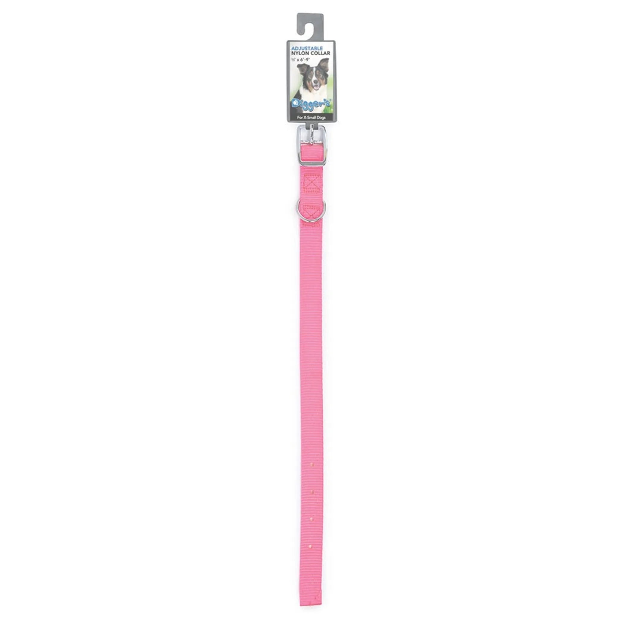 DGR 5/8in Nylon Collar 10in Pink