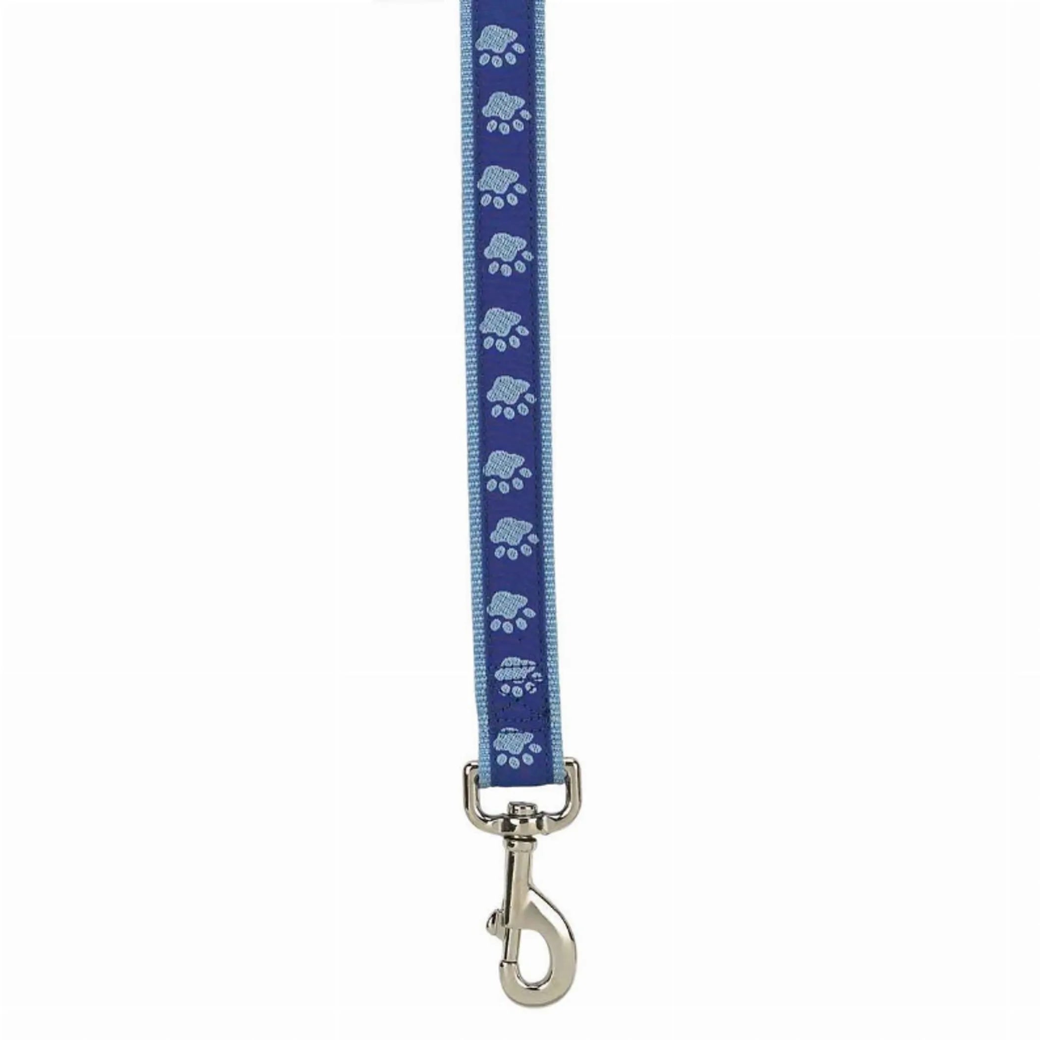 CC TwoTone Pawprint Lead 4Ftx5/8In Blk