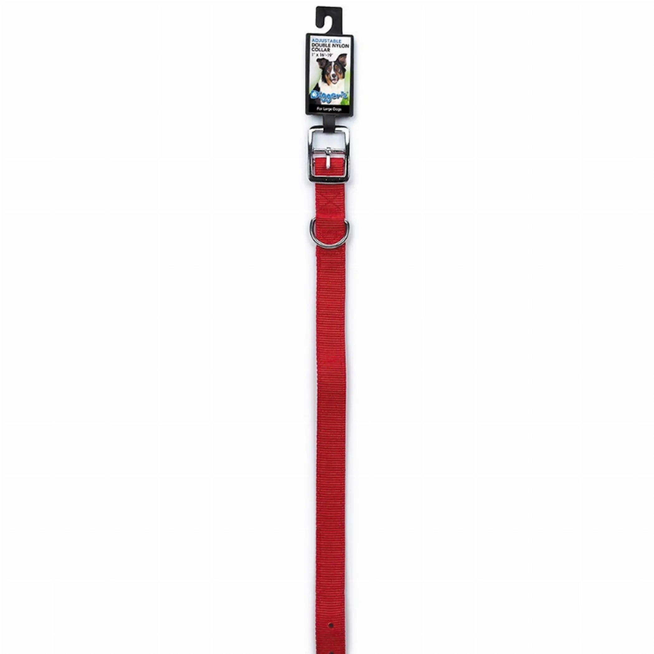 DGR 1in Dbl Nylon Collar 18in Black