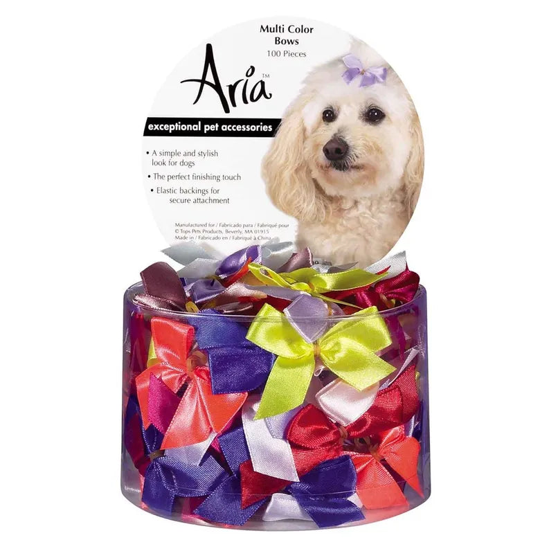 AR Multi Color Bow Canister 5/8In 100Pc