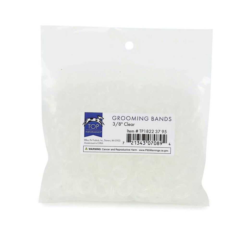 TP Grooming Bands 3/8in Clear