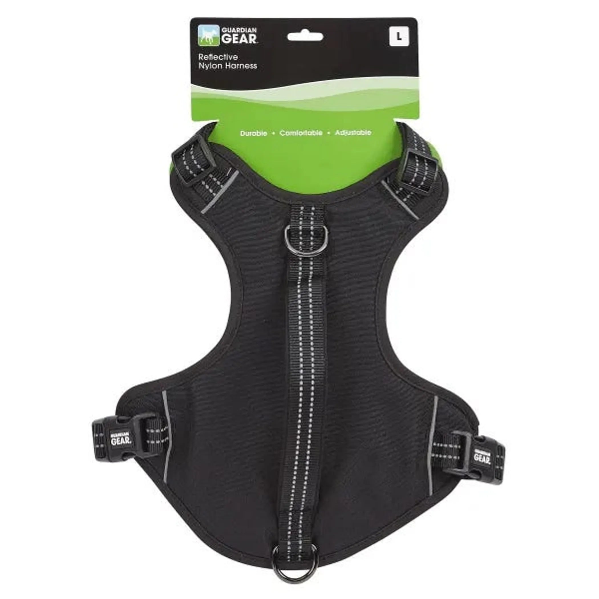 GG Reflective Nylon Harness S Blk