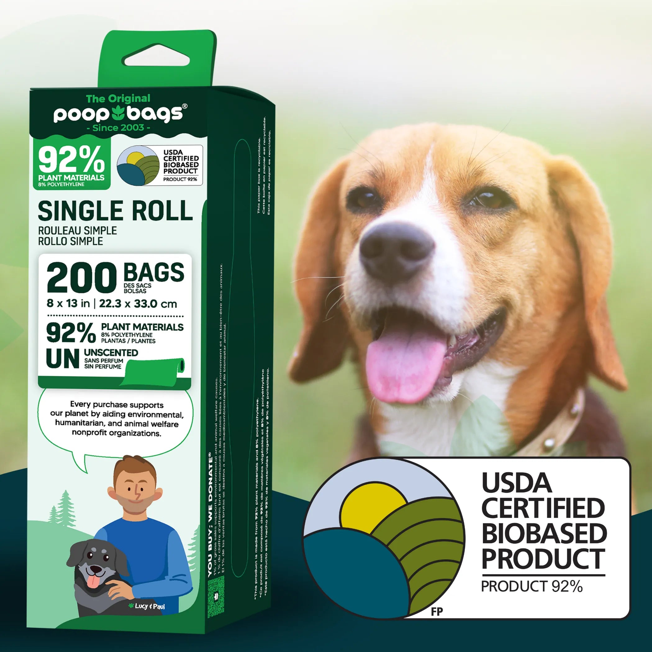You Buy; We Donate Compostable Single Bulk Roll