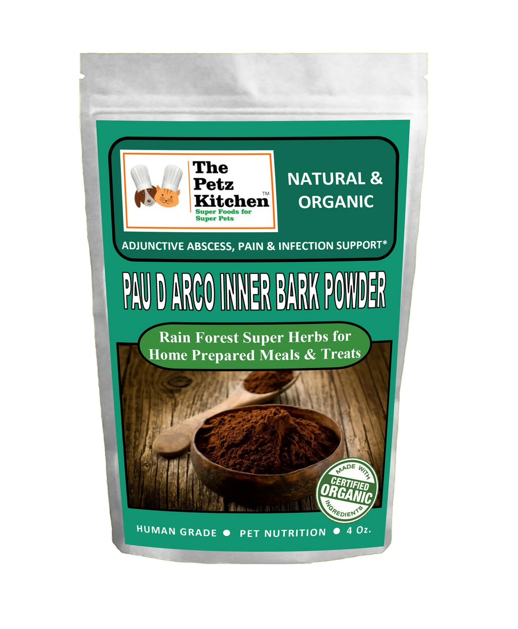 Pau D Arco Inner Bark - Adjunctive Abscess, Pain & Infection Support* The Petz Kitchen