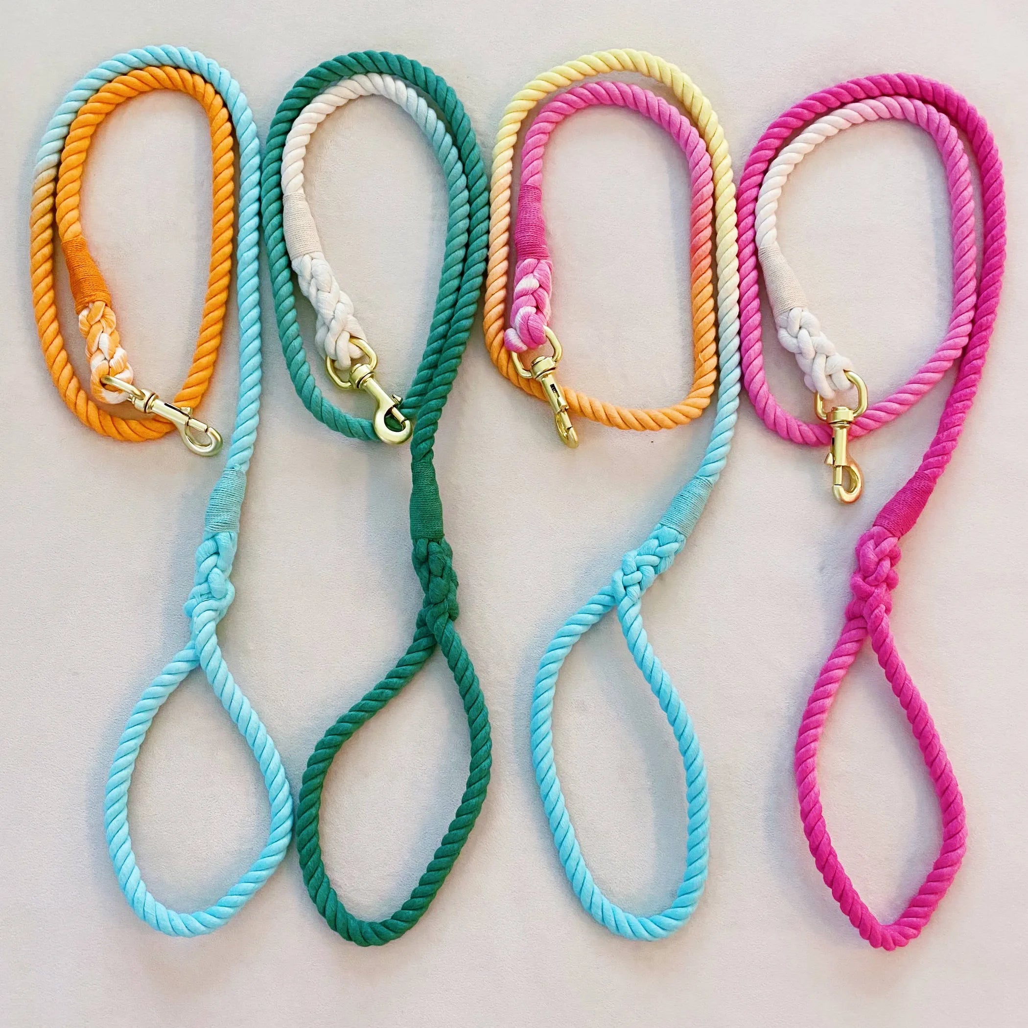 Hand Dyed Cotton Rope Leash