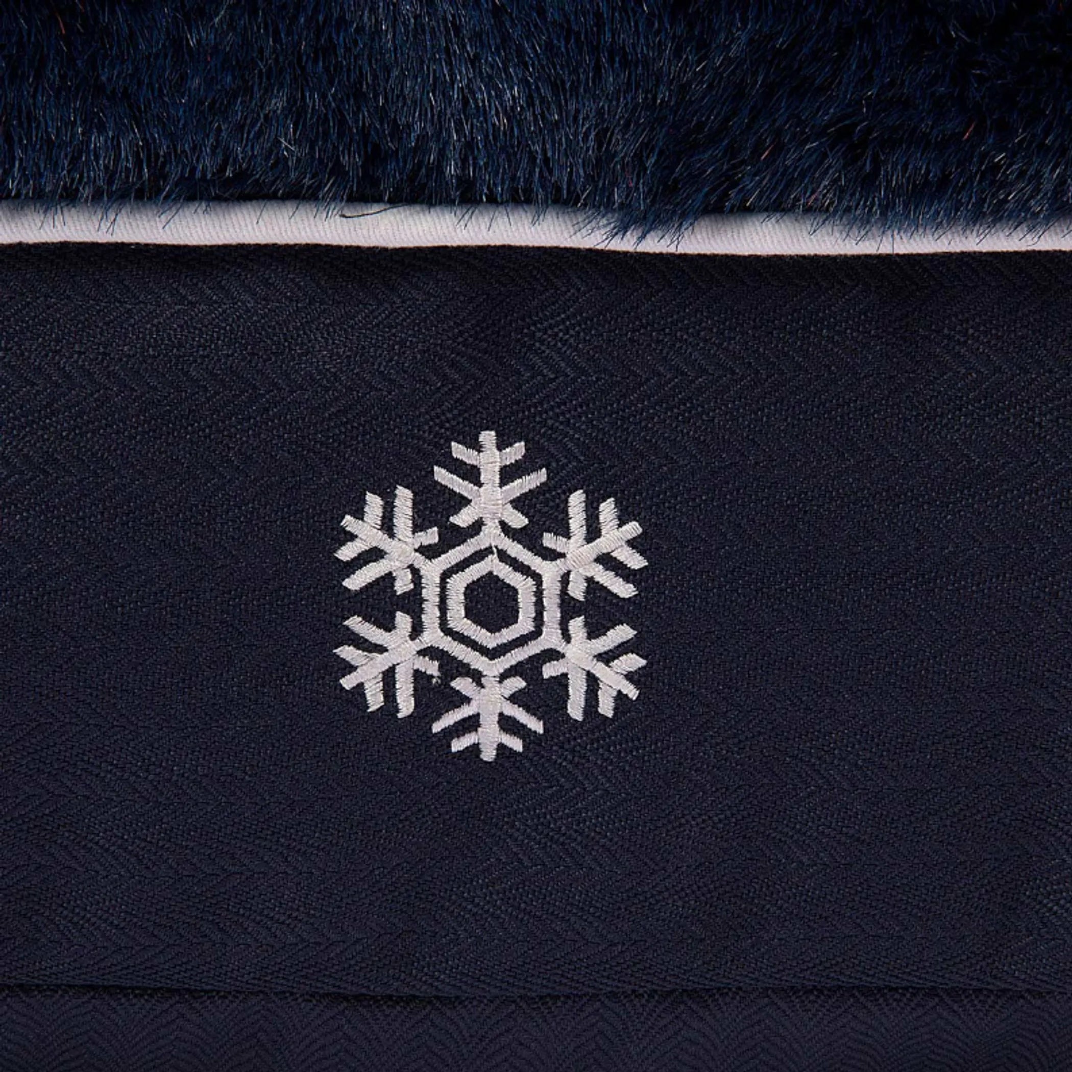 Halo Snowflakes Rectangular Dog Bed
