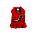 Red Spike Stiletto Dress