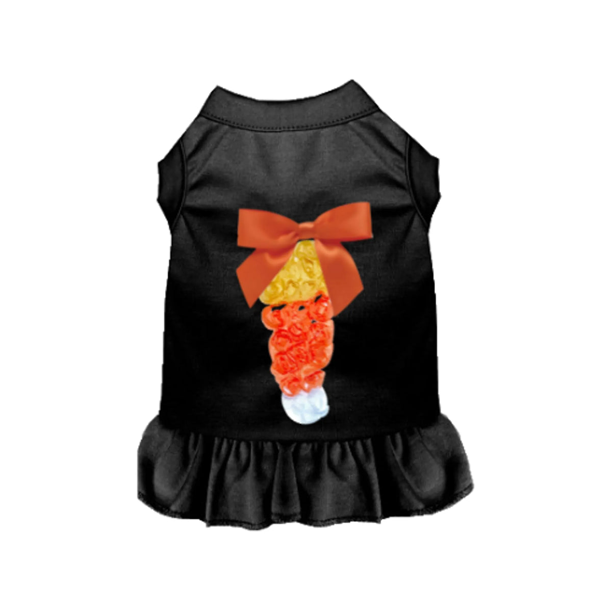 Chiffon Candy Corn Rose Dress