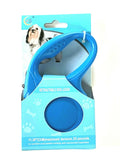 Retractable Dog Pet Leash 11.5ft (3m) Maximum Tension 25 Lbs Blue Color