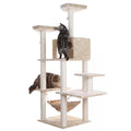 Armarkat Real Wood 72" Beige Cat Tree SratchIng Post A7202