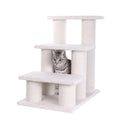 Real Wood 3 Step Cat Step Stairs Ramp,  25" Dogs Climber