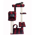 Real Wood B5008 50-Inch Classic Cat Tree With Veranda, Bench