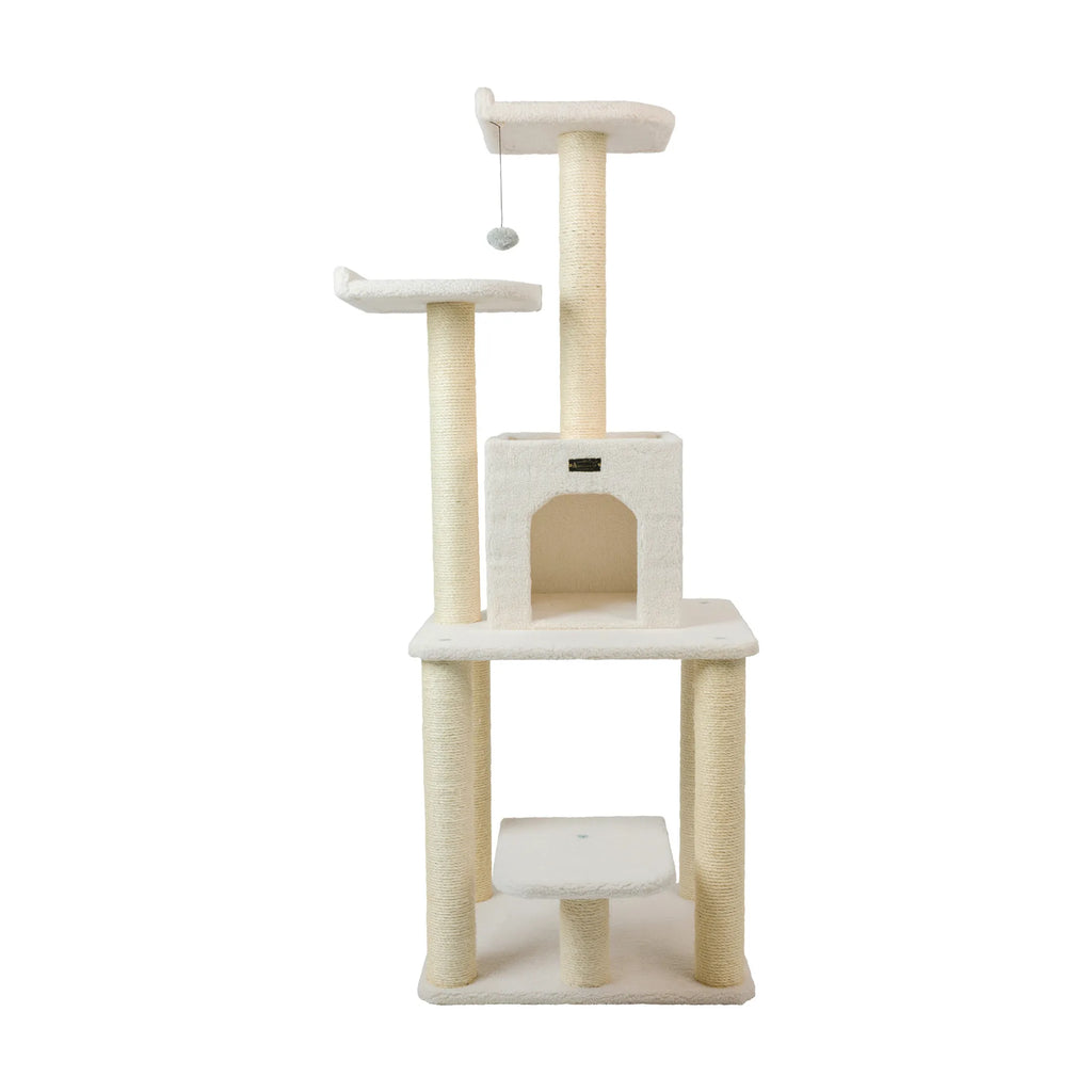 Real Wood B6203 Classic Cat Tree Five Levels Cat Condo