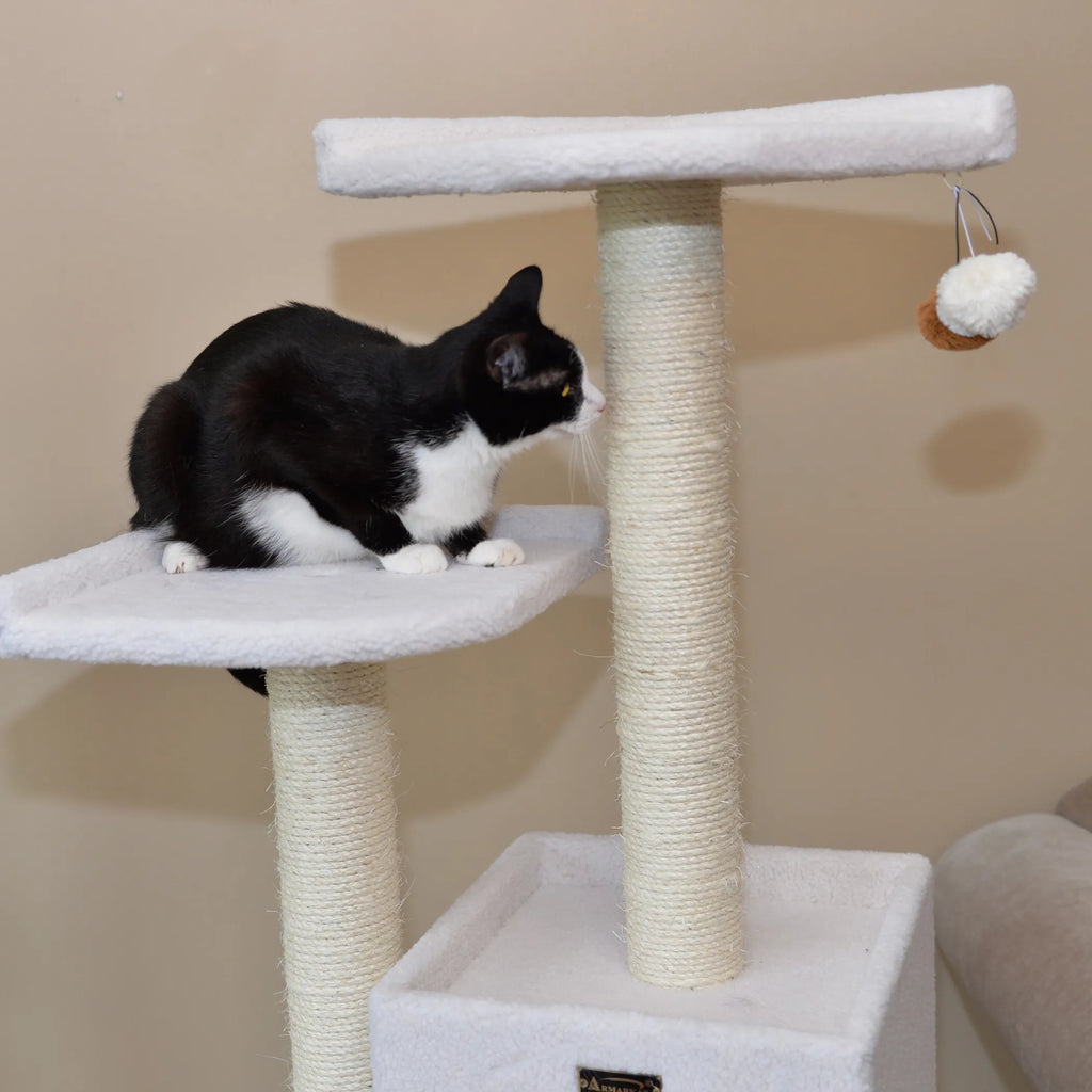 Real Wood B6203 Classic Cat Tree Five Levels Cat Condo