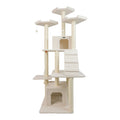 Real Wood B8201 Classic  Ivory Cat Tree Multi Levels W Ramp