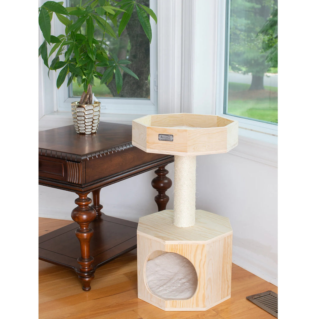 Armarkat Premium Scots Pine 29" Cat Tree W Perch and Condo