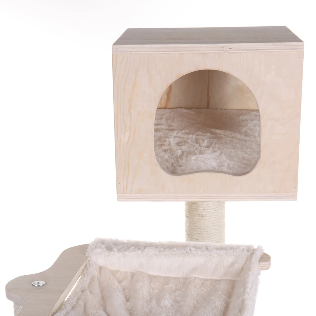 Armarkat Premium Scots Pine Solid Wood Cat Tree, 50" Tall