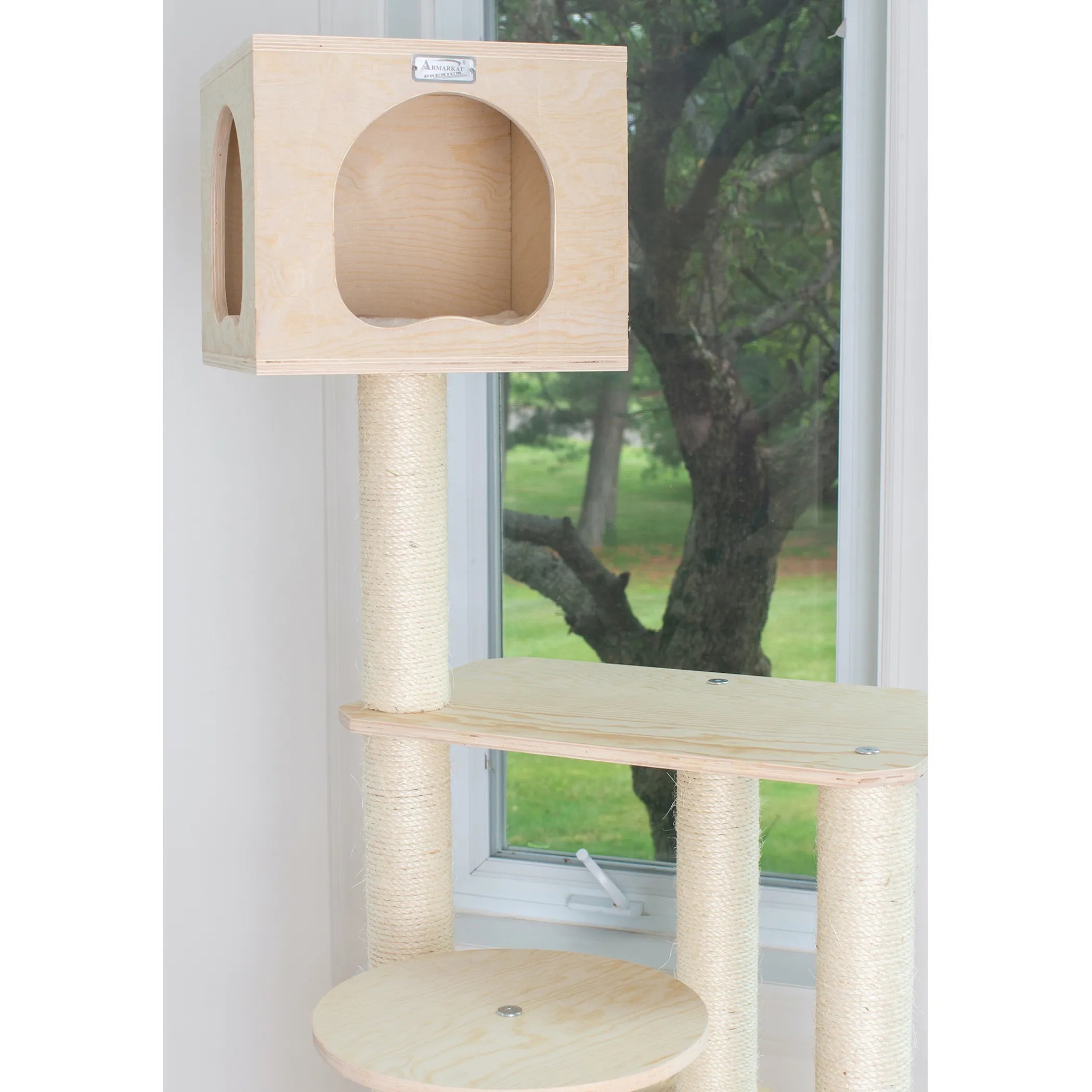 Armarkat Premium Scots Pine 69-Inch Cat Tree W Five Levels