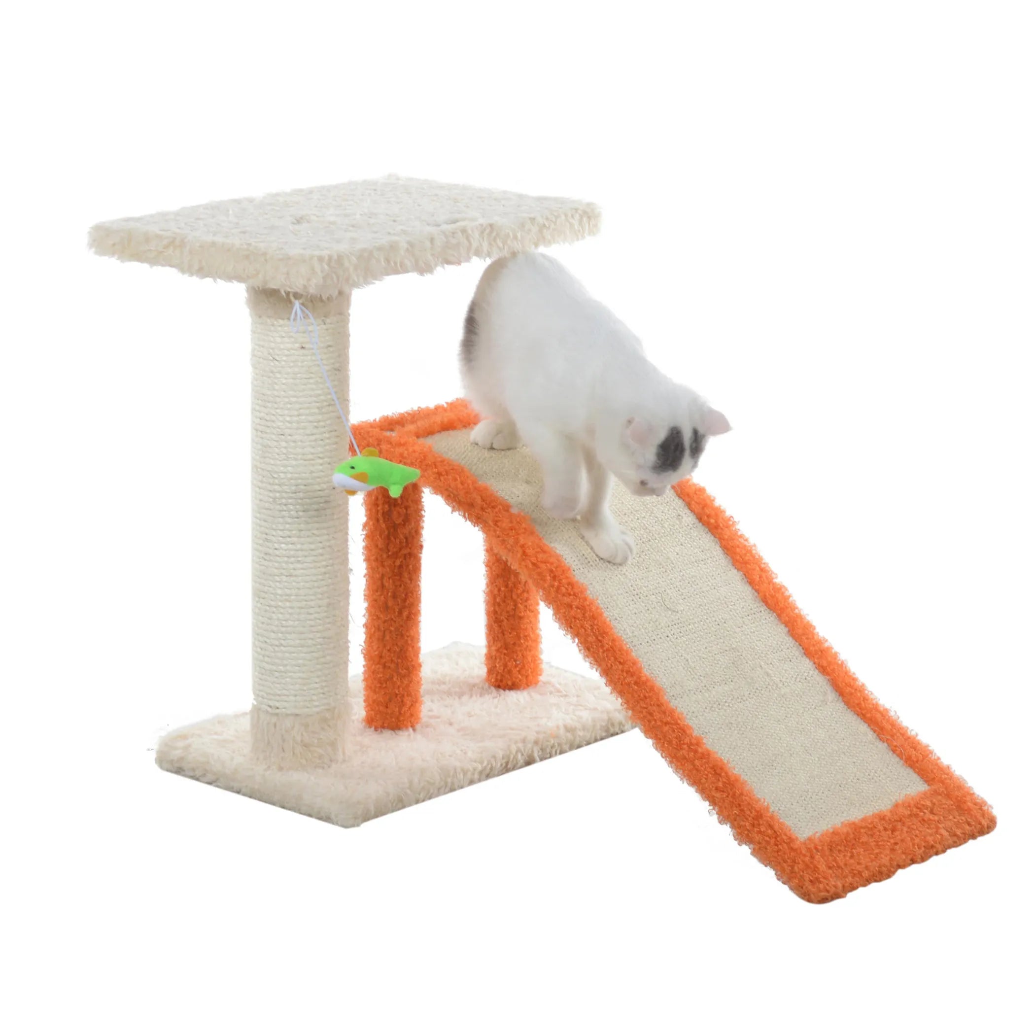Armarkat Two Level Platform Scratcher W Sisal Carpet Ramp