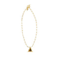 Infinity Triangle Necklace in Gold