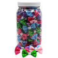 GD101 | 50-100 Groomers Dinky dog / cat bow jar Polka Dot|Pets Ribbons