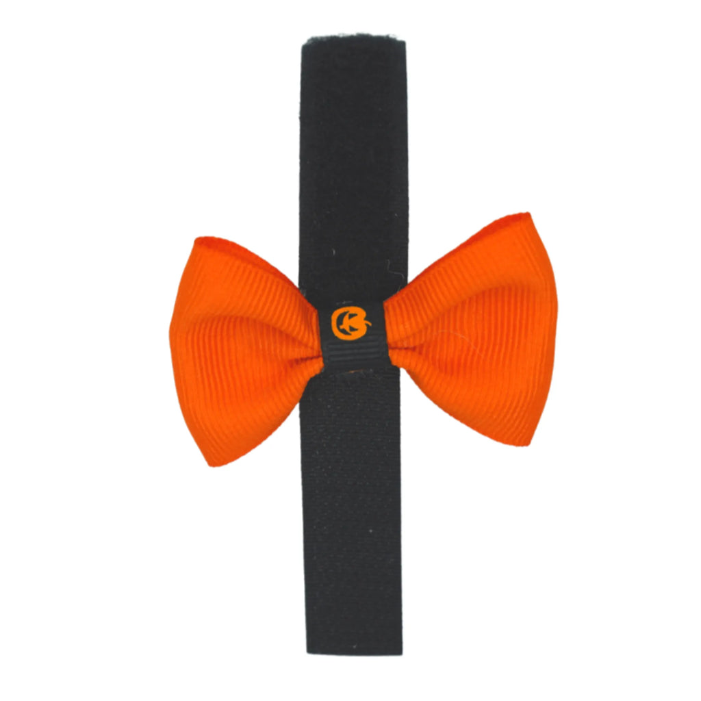 GG109PV | 50-100 2" Halloween Pumpkin Trim Velcro Dog | Cat Bows in a Jar|Pets Ribbons