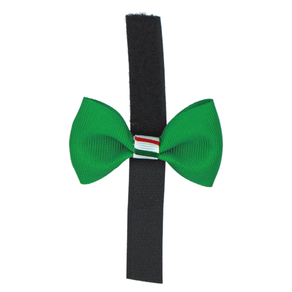 GG110CTV | 50-100 2" Dog Bows on velcro - Christmas Candy Stripe Trim|Pets Ribbons