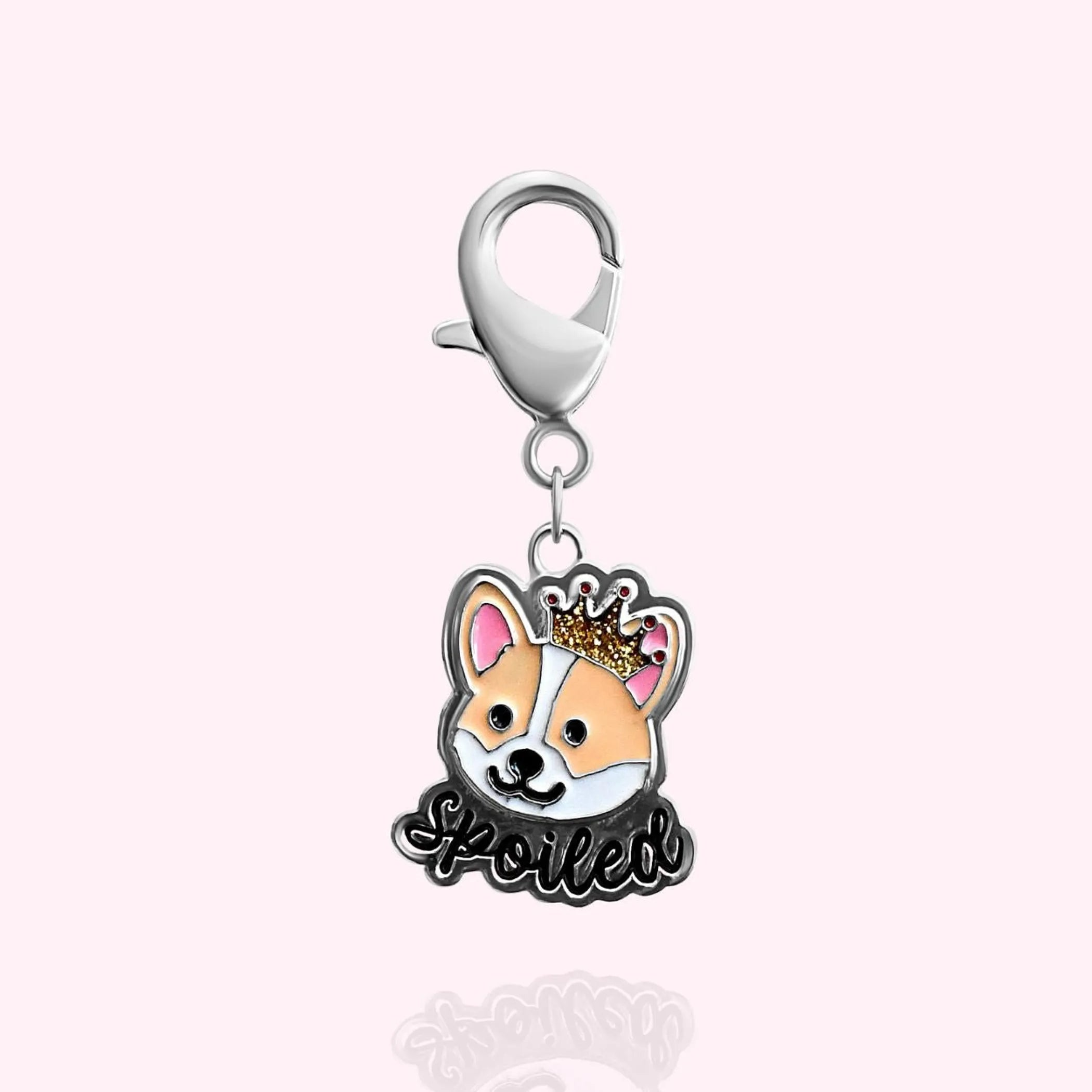 "Spoiled" Dog Collar Charm