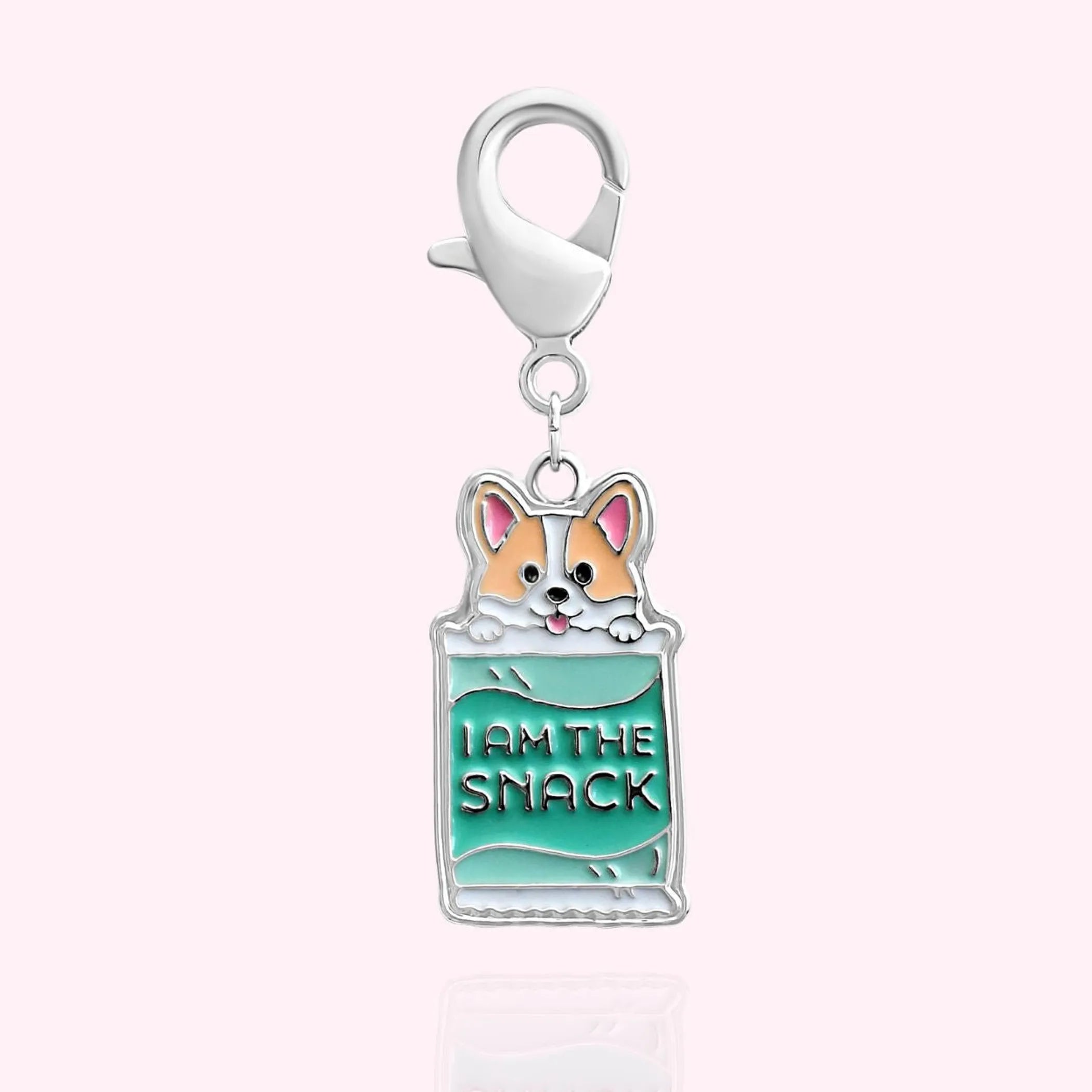 "I Am The Snack" Dog Collar Charm