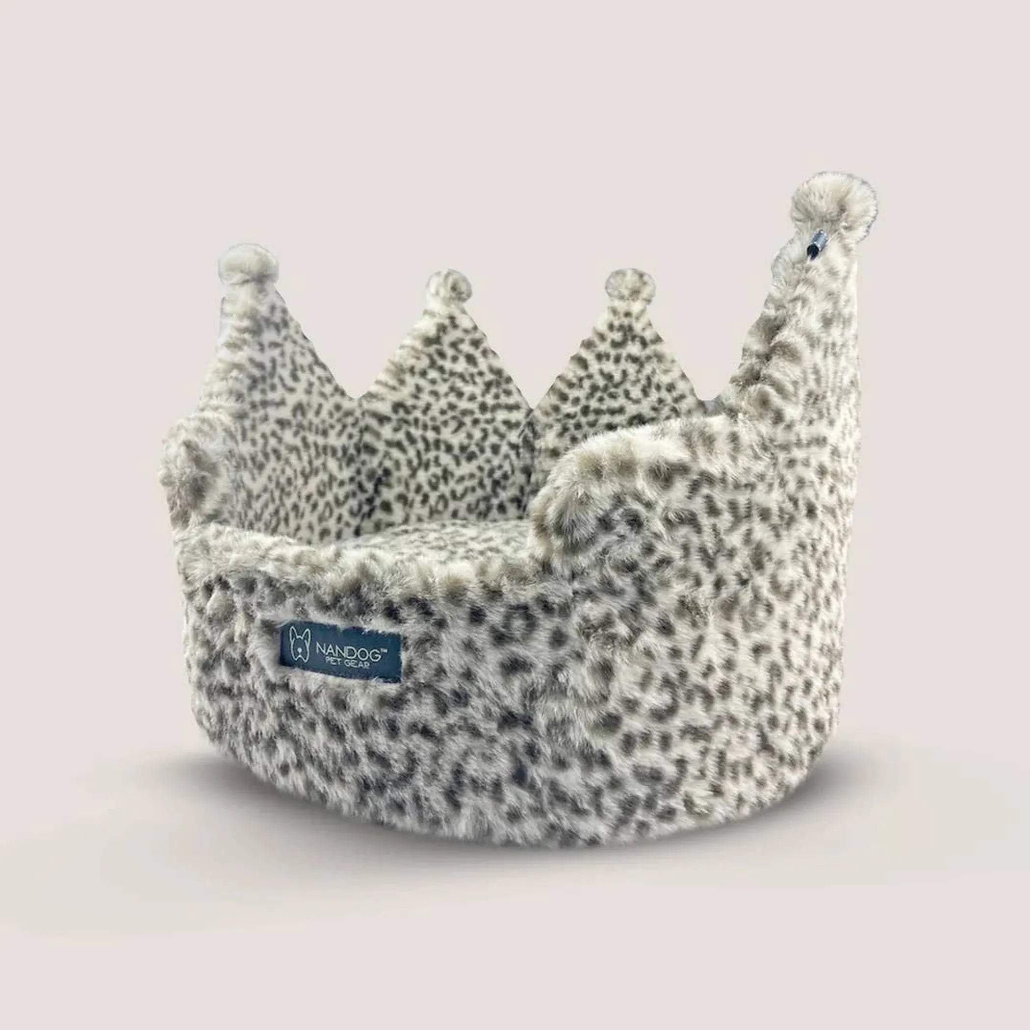 NANDOG Crown Bed Leopard Small Print