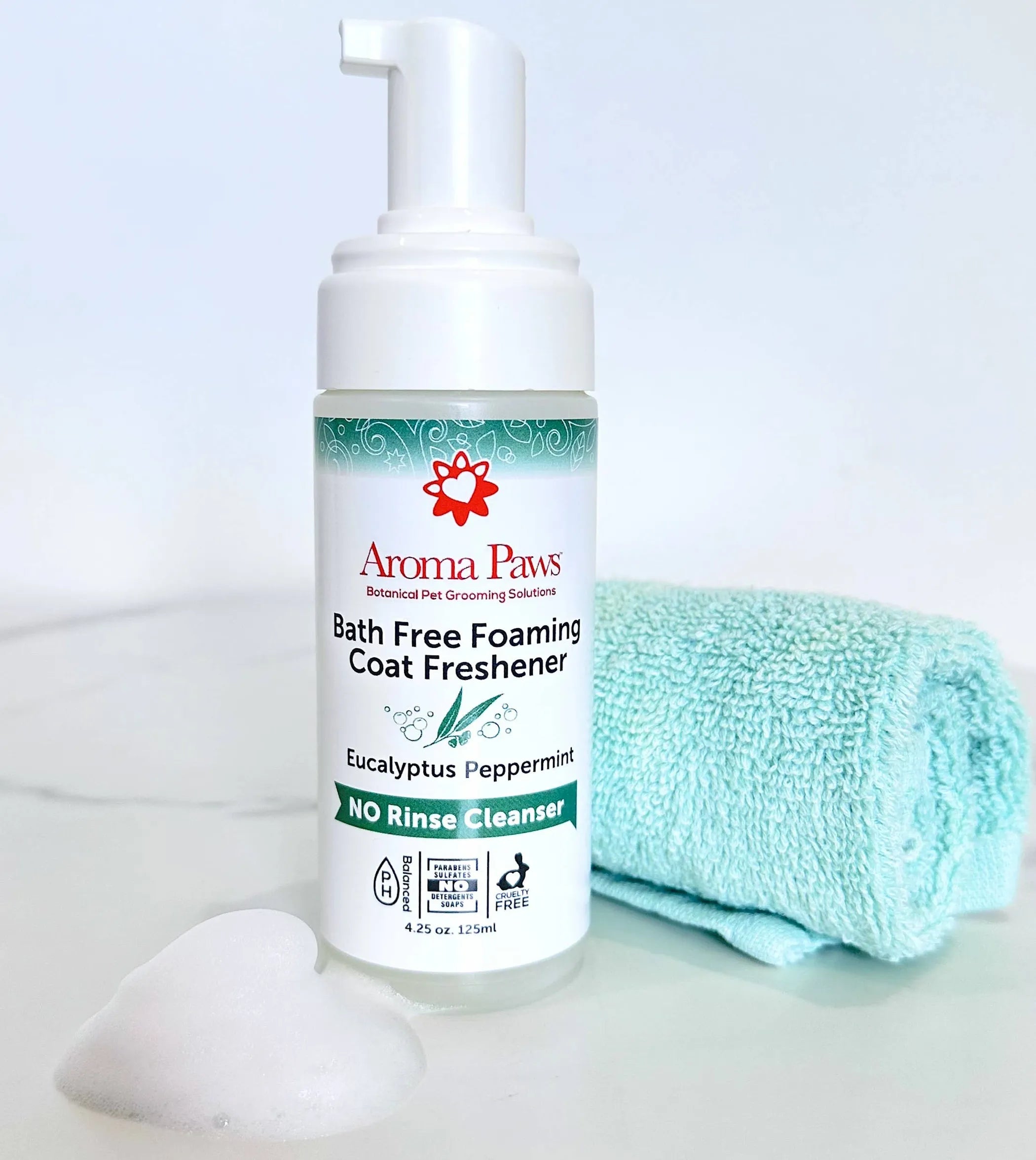 4.25 oz. Bath Free Foaming Coat Freshener-Rinse Free Cleaner