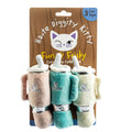 Snuggly Cup 3-Pack Organic Catnip Toys (Teal, Ivory, Blush)
