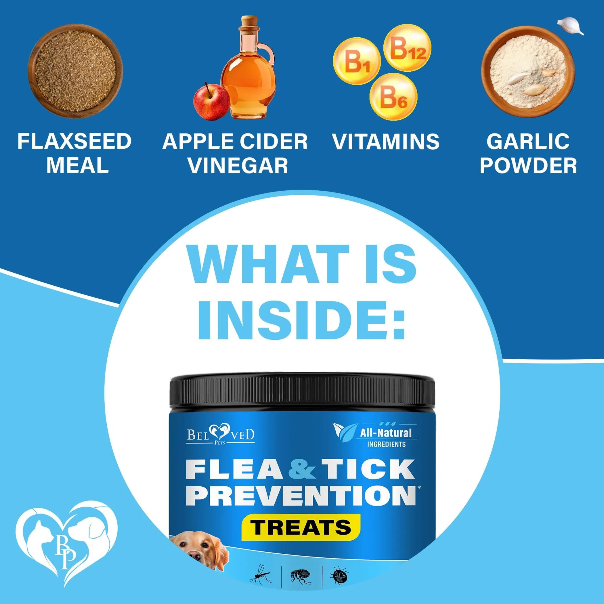 Flea and Tick Prevention Chewable Pills for Dogs and Cats