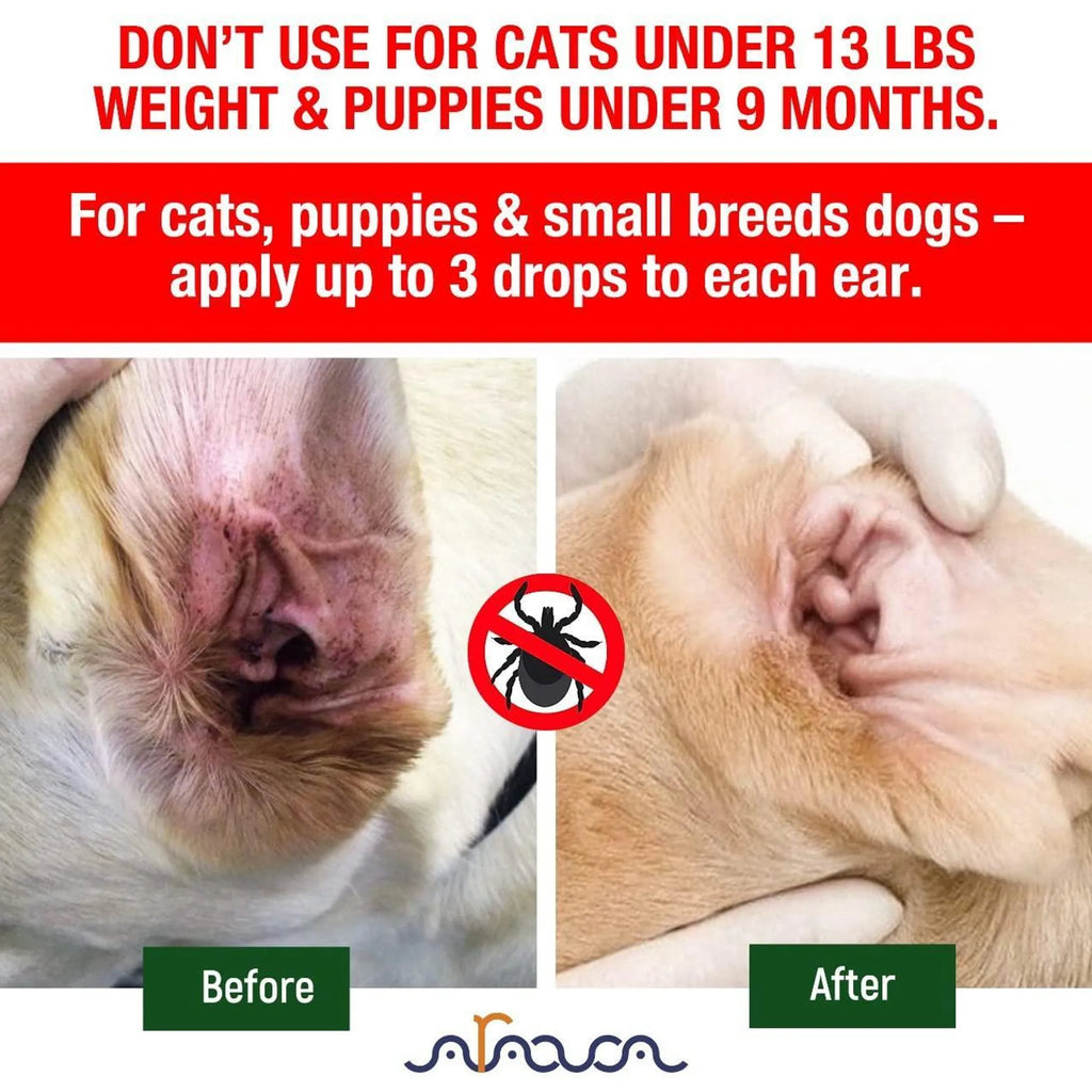 Natural Ear Mite Treatment for Dogs & Cats