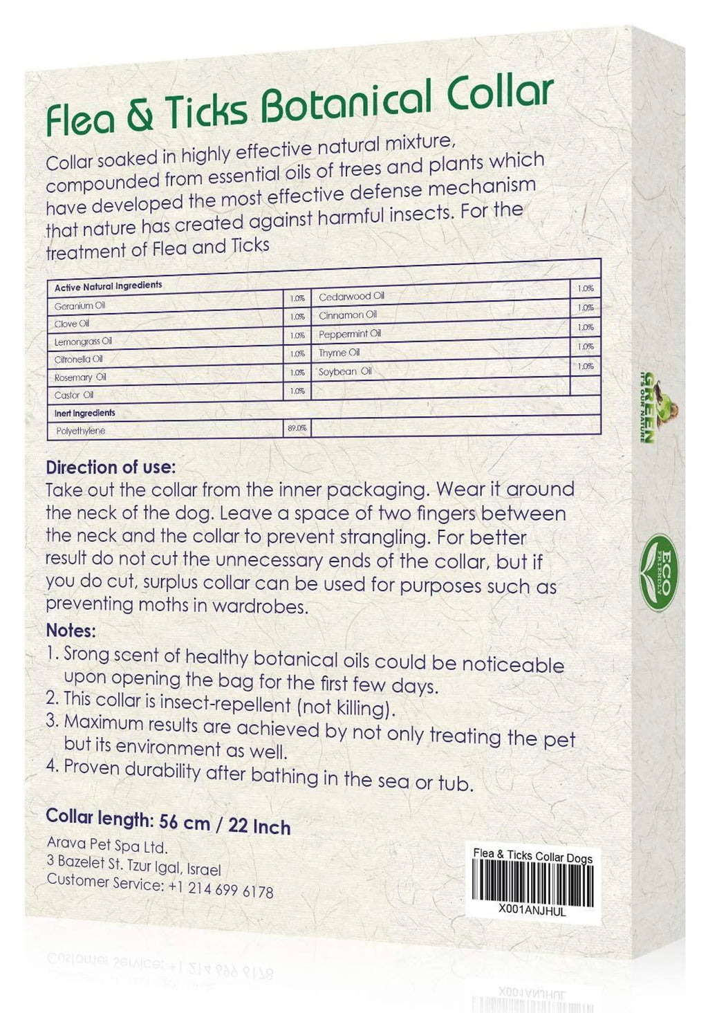 Flea & Tick Collar for Dogs & Puppies