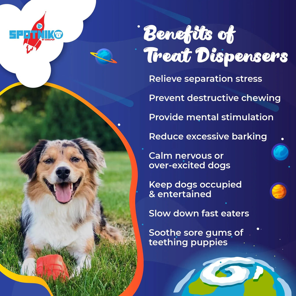 Rocketman Dog Toy - Durable Rubber Chew Toy & Treat Dispenser