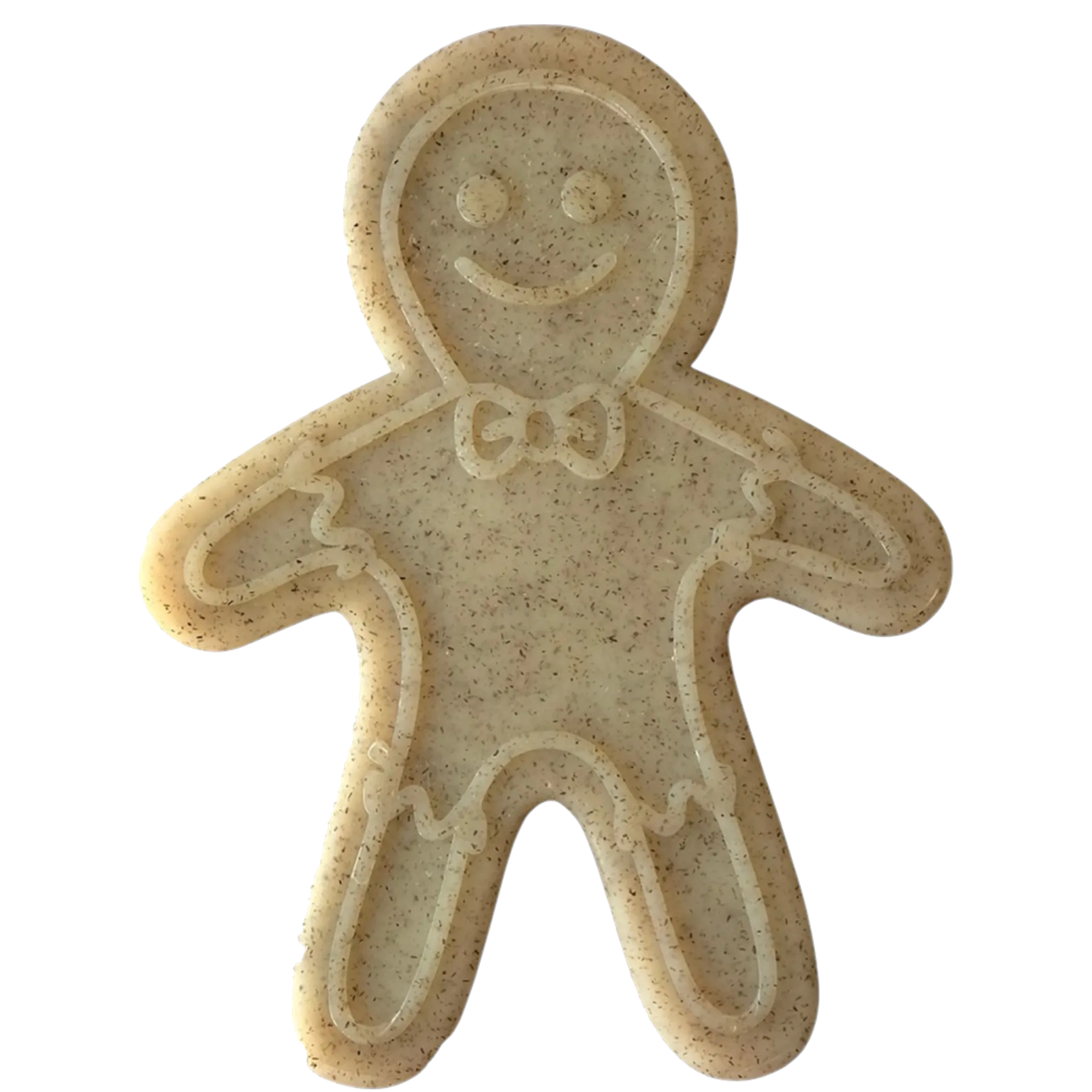 Gingerbread Man Nylon Dog Chew Toy for Aggressive Chewers