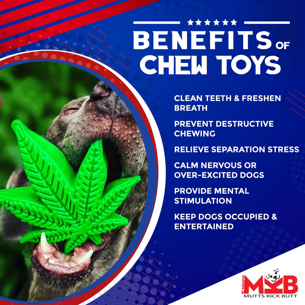 Colorado Maple Leaf Nylon Dog Chew Toy for Aggressive Chewers