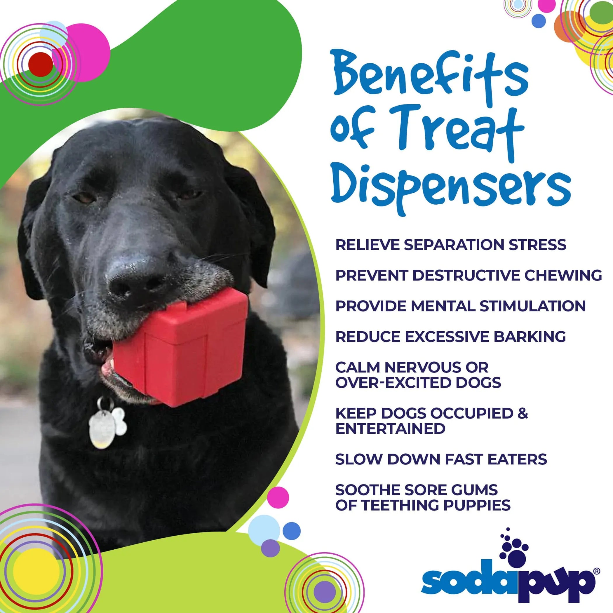 Gift Box eDispenser - Durable Rubber Treat Dispenser for Dogs