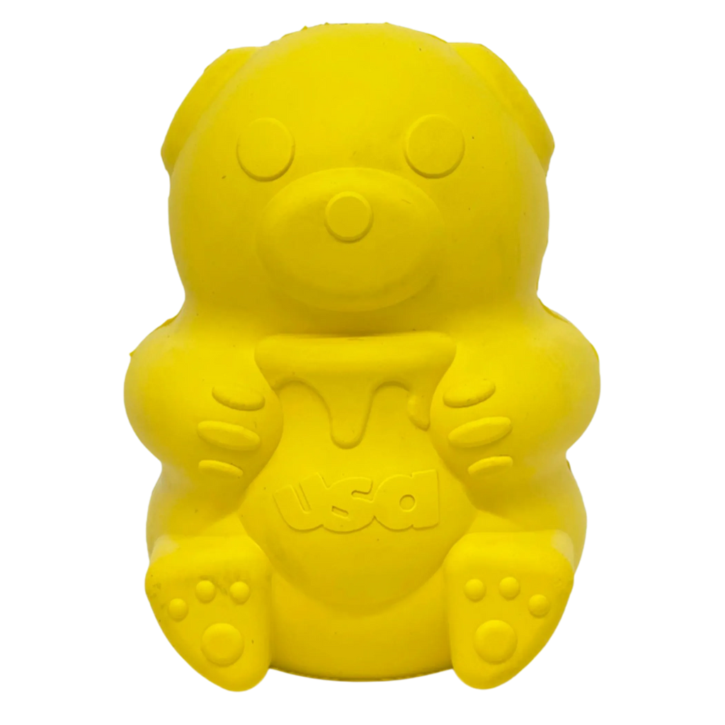 Honey Bear eDispenser - Durable Rubber Treat Dispenser for Dogs