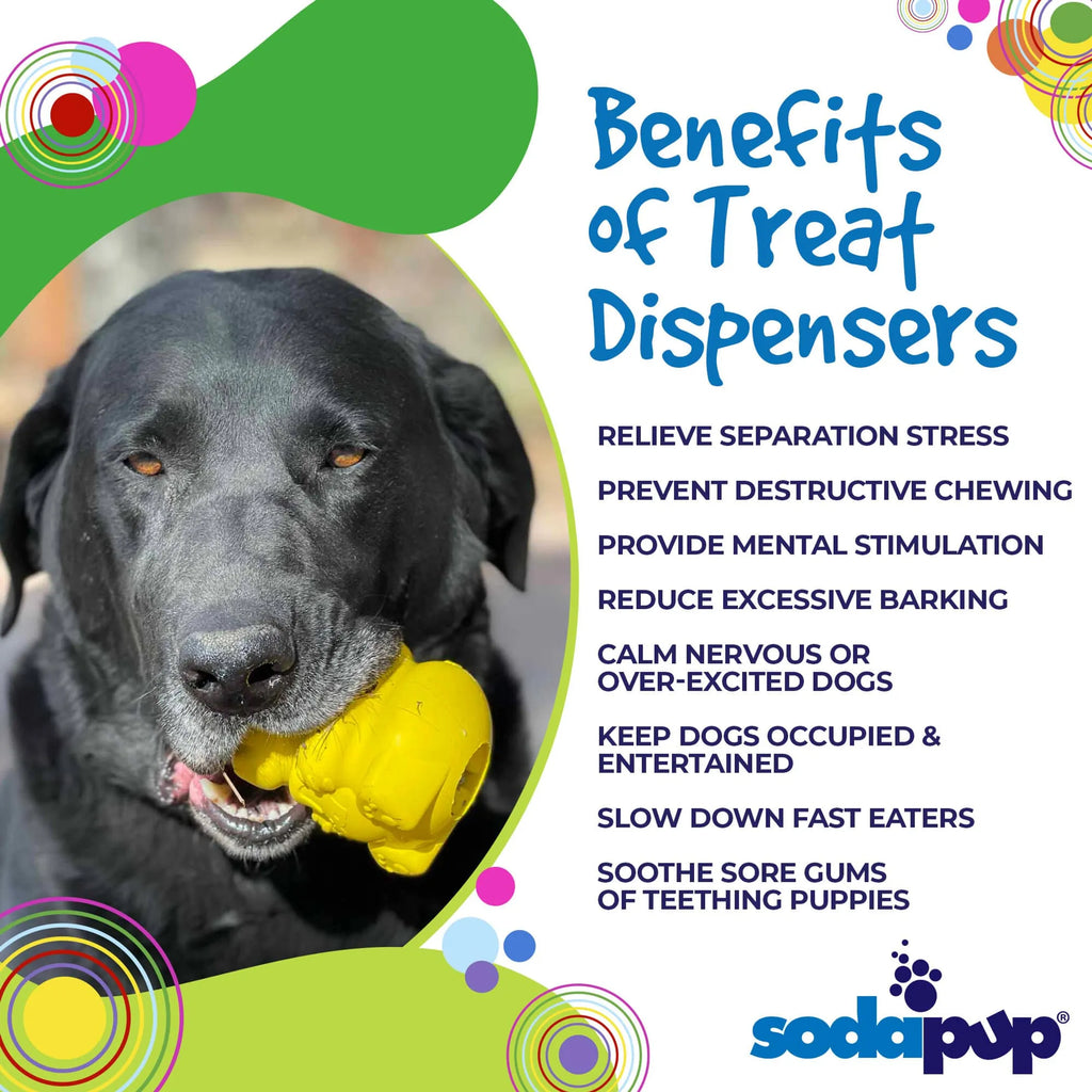 Honey Bear eDispenser - Durable Rubber Treat Dispenser for Dogs