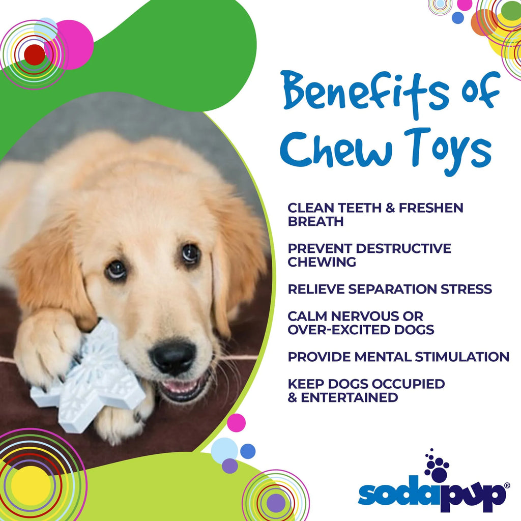 Snowflake Nylon Dog Chew Toy for Aggressive Chewers  & FDA Compliant