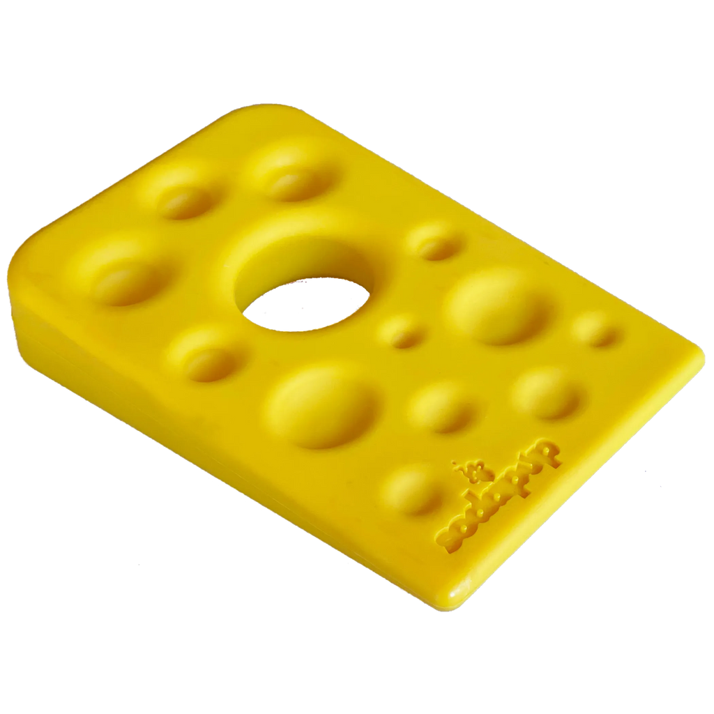 Swiss Cheese Wedge Nylon Dog Chew Toy for Aggressive Chewers